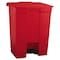 Rubbermaid Commercial 18 gal. Rectangular Trash Can FG614500RED - alternate 1